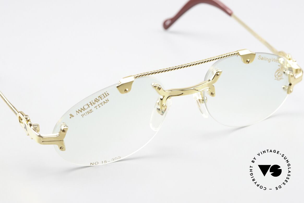 Machiavelli 15-303 Eccentric Opulent Glasses, can be worn as a fashion accessory (even at night), Made for Men