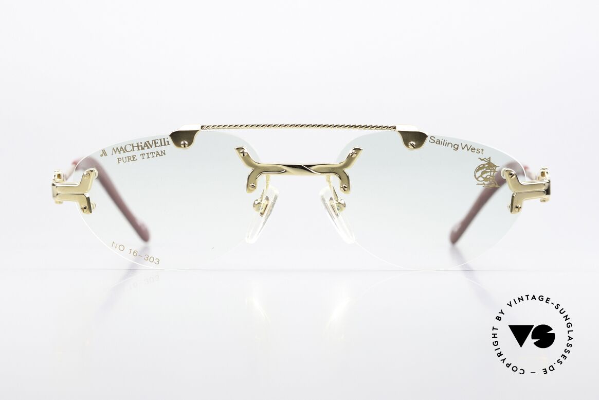 Machiavelli 16-303 Eye-Catching Vintage Glasses, collection named after the Italian PHILOSOPHER, Made for Men and Women