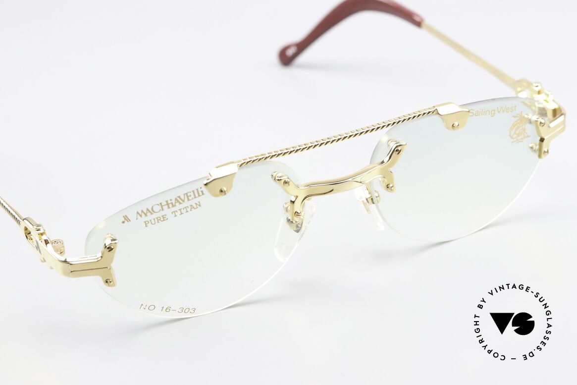 Machiavelli 16-303 Eye-Catching Vintage Glasses, can be worn as a fashion accessory (even at night), Made for Men and Women