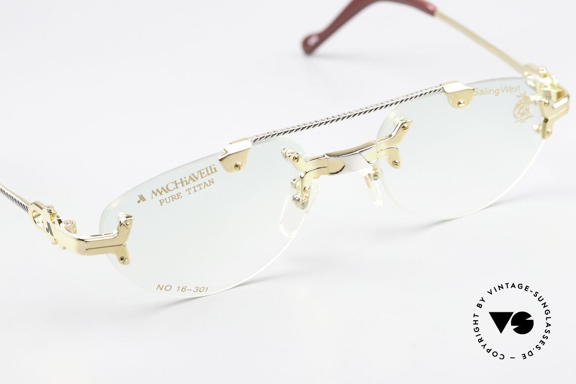 Machiavelli 16-301 Magnificent Vintage Glasses, can be worn as a fashion accessory (even at night), Made for Men and Women