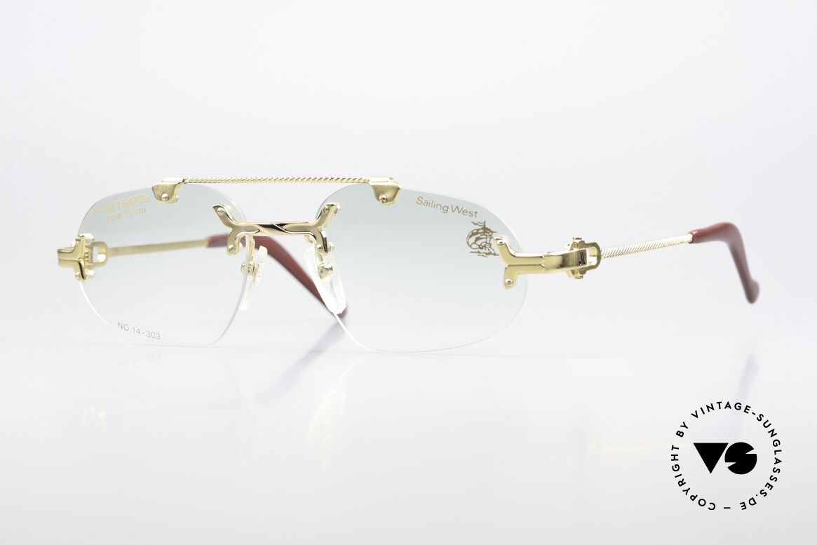 Machiavelli 14-303 Opulent 80s Glasses Rimless, MACHiAVELLi 14-303 Pure Titanium men's glasses, Made for Men