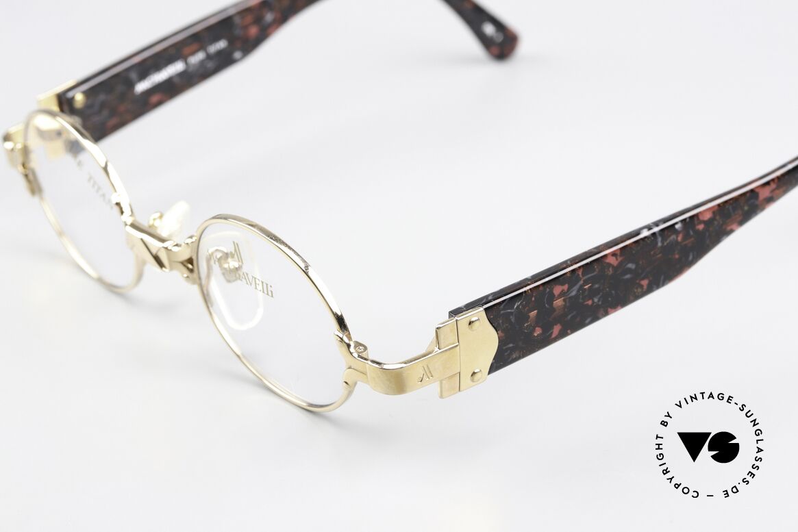 Machiavelli 1-10 Spectacles With A Conscience, 22ct gold-plated components; top notch 1980's quality, Made for Men and Women