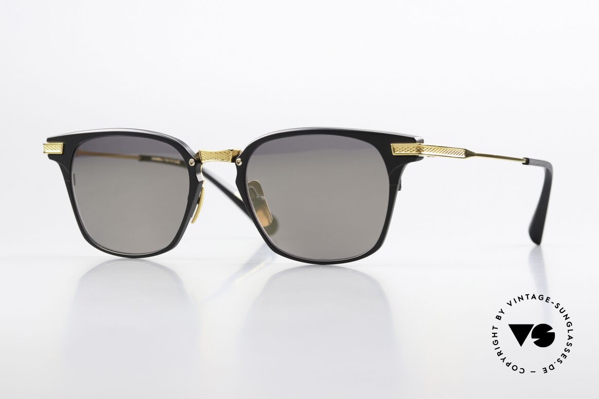 DITA Union Slightly Mirrored Sun Lenses, DITA Union DRX-2068-A-T-BLK-GLD-49 in size 49/19, Made for Men