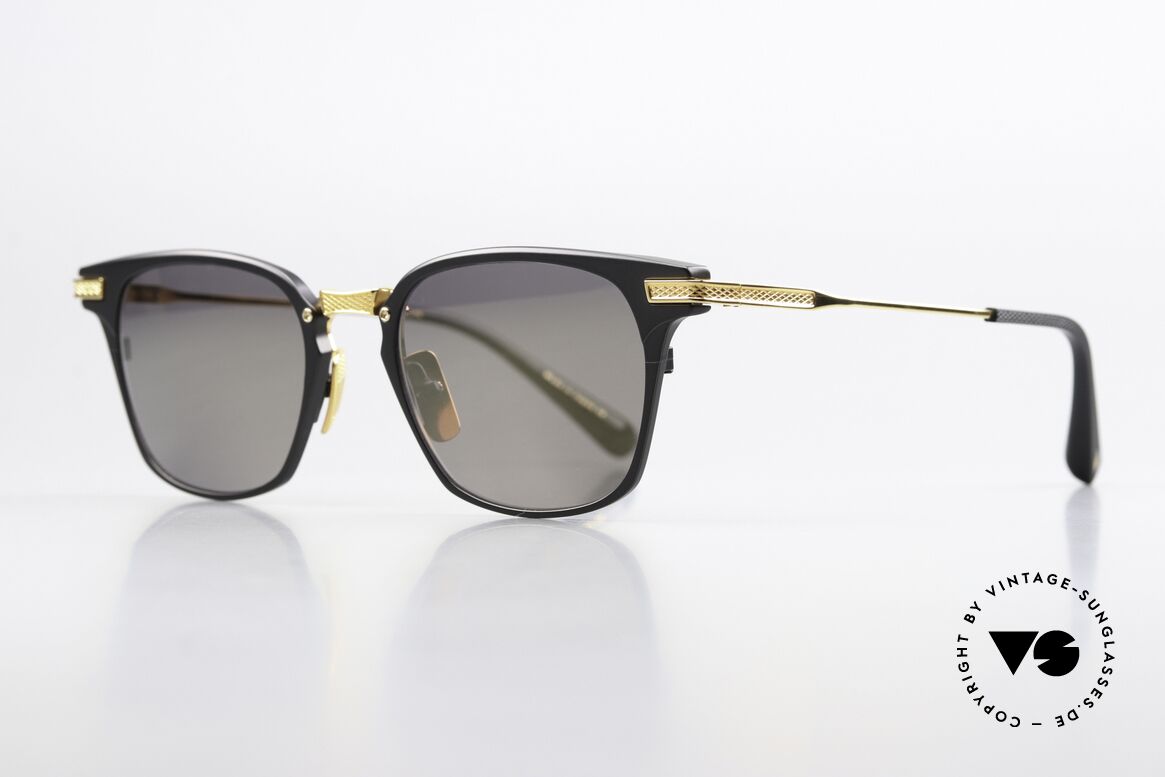 DITA Union Slightly Mirrored Sun Lenses, a precious & classic model in black and gold-plated, Made for Men