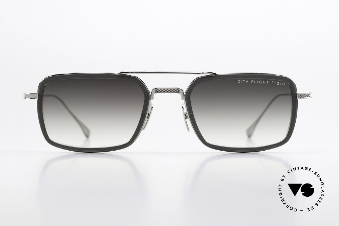 DITA Flight Eight Military Lifestyle Shades, DITA Flight 008, DTS134-53-01-GRY-PLD in 53/21, Made for Men