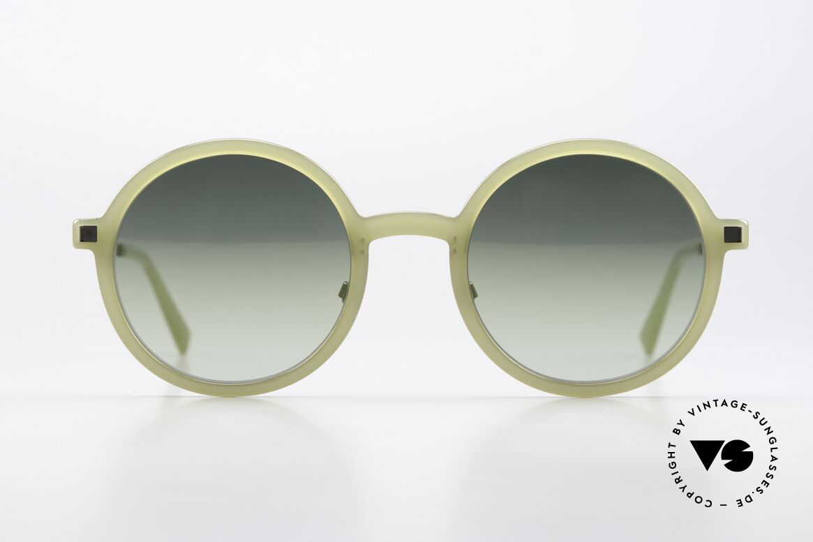 Mykita Toclo With Additional Nose Pads, the color code 902 is = 'Cloudy Green/Shiny Graphite', Made for Men and Women