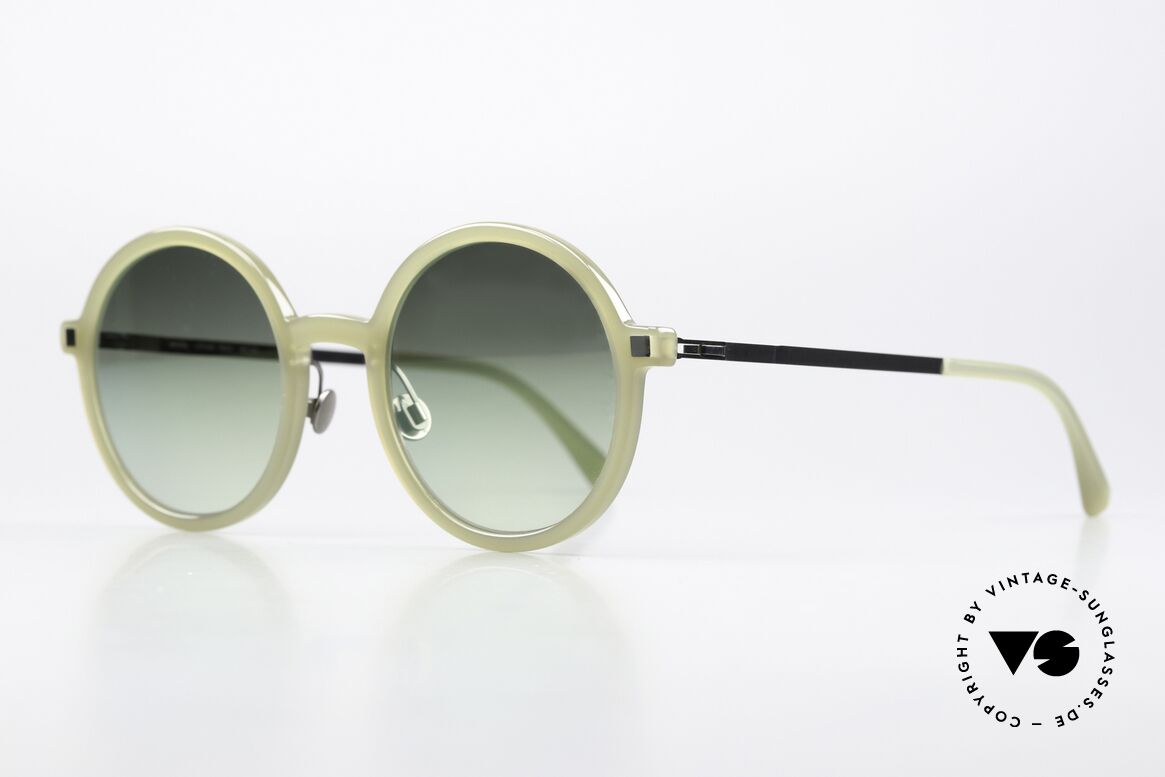 Mykita Toclo With Additional Nose Pads, with green-gradient sun lenses for 100% UV protection, Made for Men and Women
