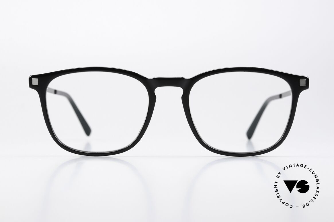 Mykita Haldur Timeless Black Eyewear, classic eyewear of the LITE collection (women & men), Made for Men and Women