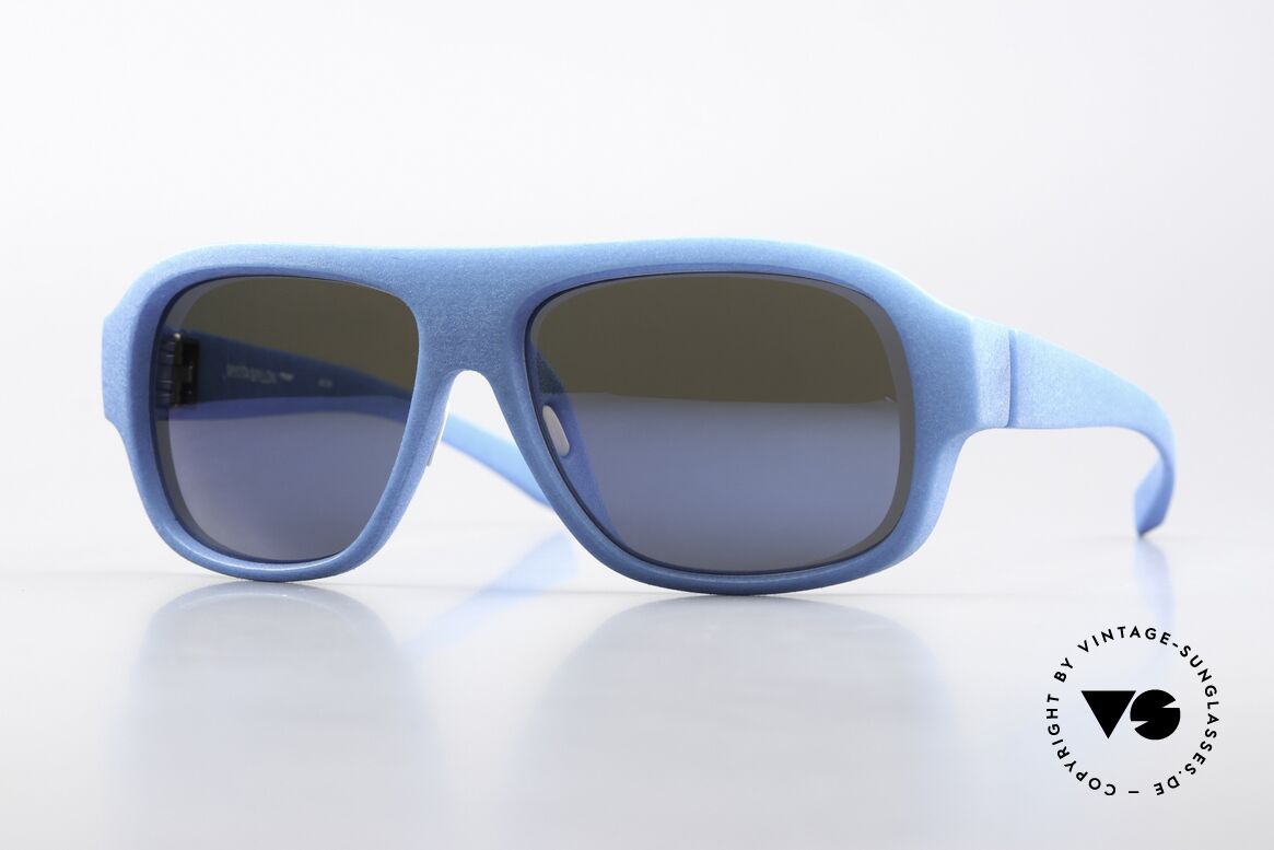 Mykita Mylon Titan Blue Mirrored Sun Lenses, Mykita Mylon designer sunglasses, Mod. Titan, Made for Men