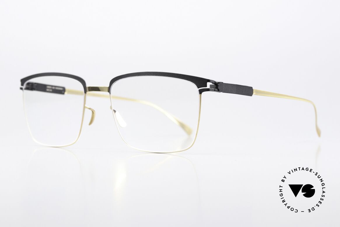 Mykita Woodrow Classic Men's Eyeglasses, color code 056 is "Gold/Black" (a classic men's model), Made for Men