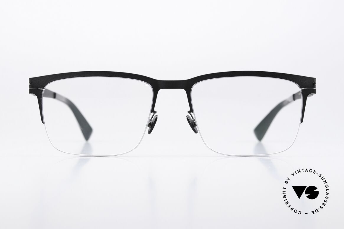Mykita Wilko Striking Frame Silver Black, men's specs, NO1 collection made from 2014 to 2015, Made for Men