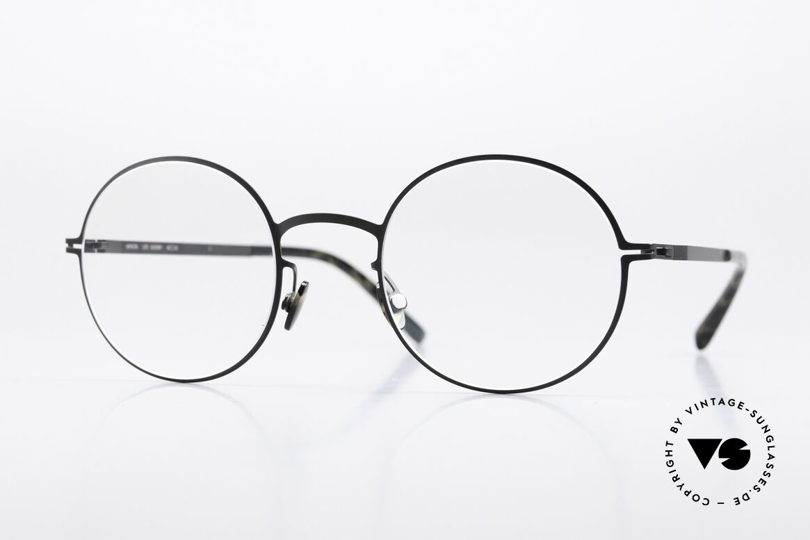 Mykita Quenby Round Frame Classic Black, round Mykita glasses, QUENBY, size 48-22, col. 002, Made for Men and Women
