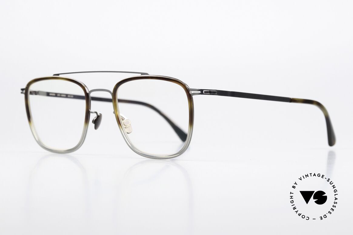 Mykita Hanno Square Frame Santiago Gray, interesting color 952 = Shiny Graphite/Santiago Gray, Made for Men and Women