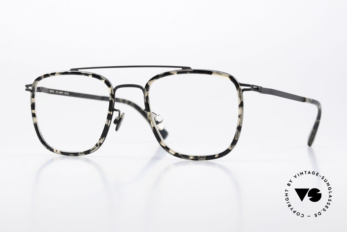 Mykita Hanno Square Frame Black Antigua, Mykita glasses, model HANNO, size 49-20, color 946, Made for Men and Women