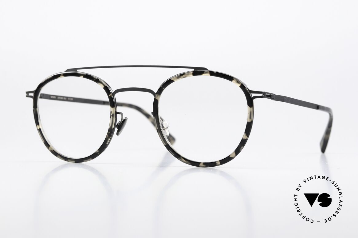Mykita Olli Panto Frame Black Antigua, Mykita glasses, model LITE Olli, size 47-25, col. 946, Made for Men and Women