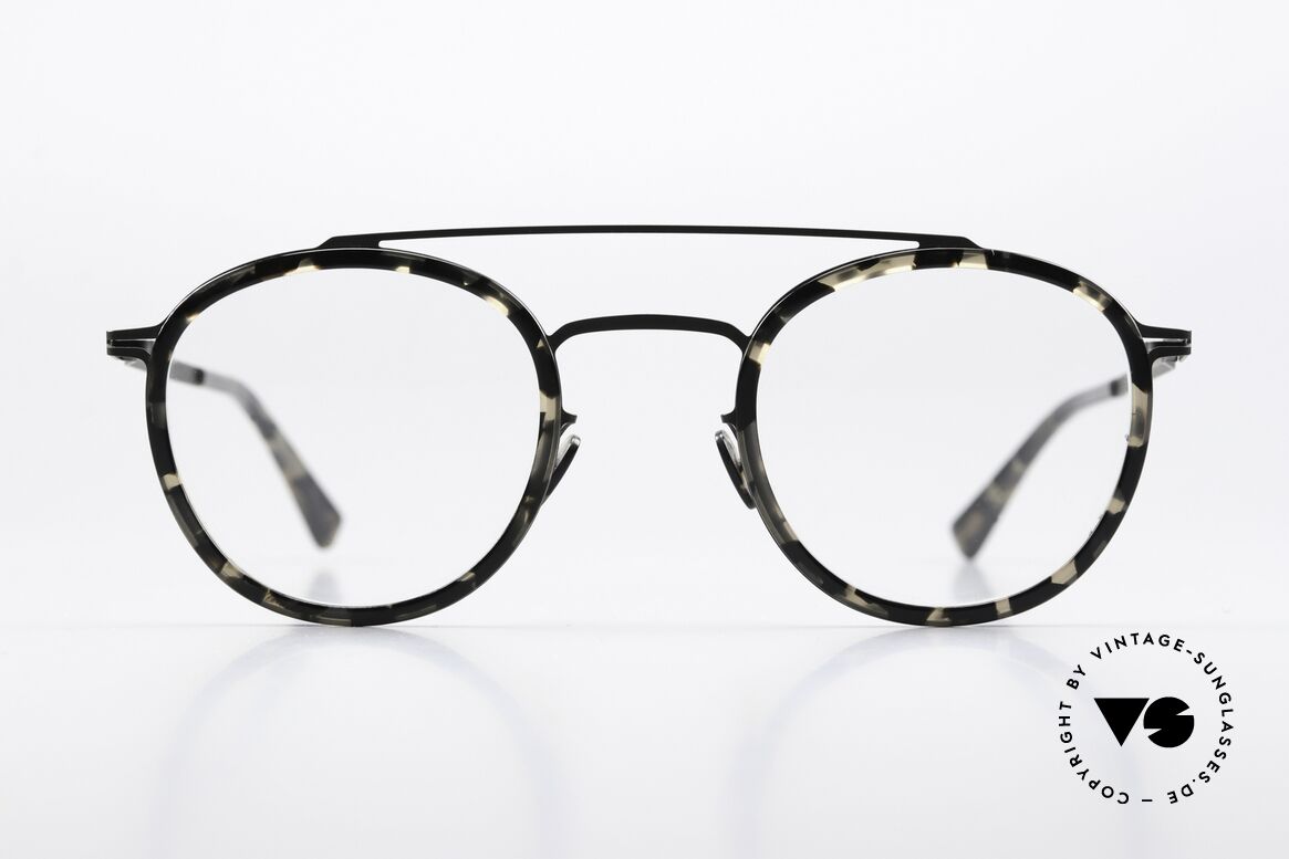 Mykita Olli Panto Frame Black Antigua, LITE collection with additional acetate rings / inlays, Made for Men and Women