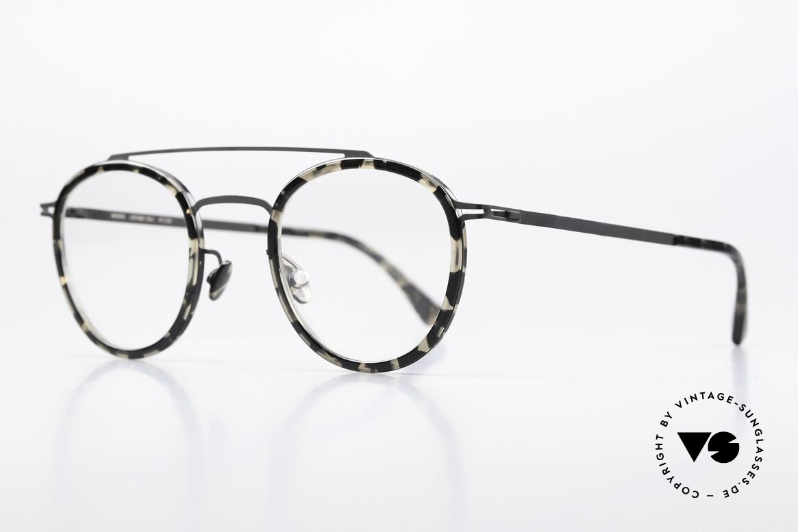 Mykita Olli Panto Frame Black Antigua, interesting frame pattern / color 946 = Black Antigua, Made for Men and Women