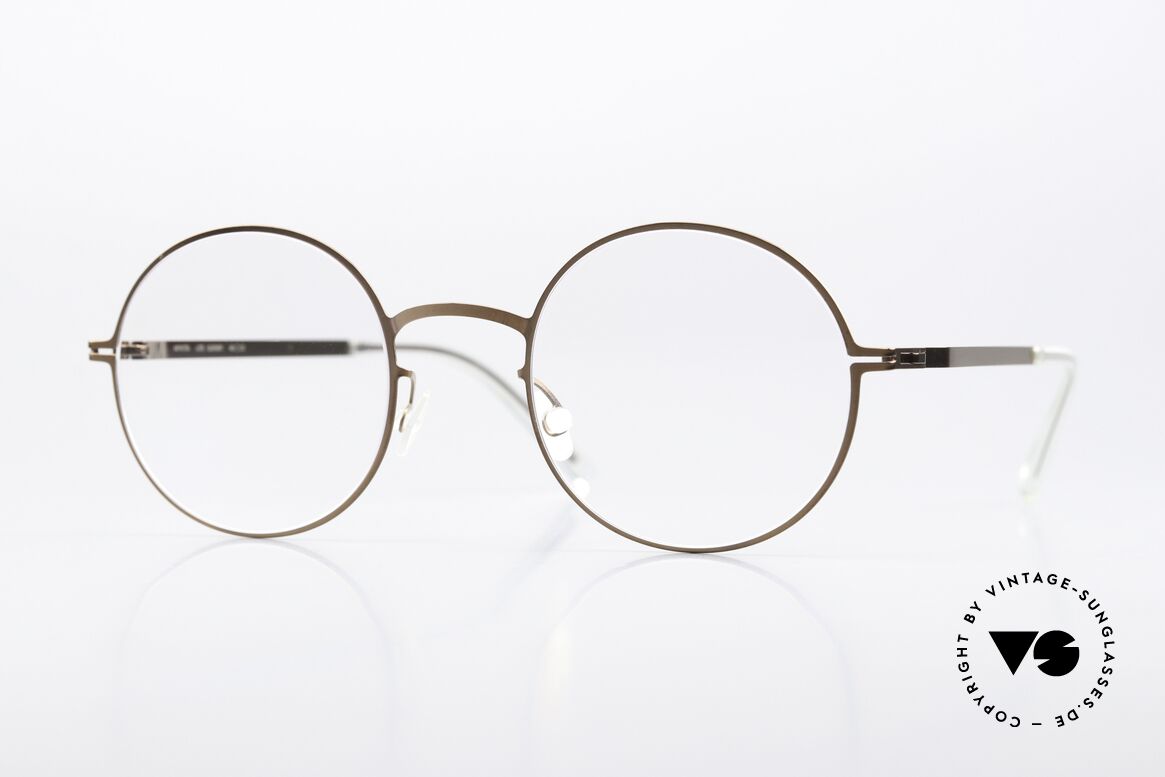 Mykita Quenby Round Frame Shiny Copper, round Mykita glasses, QUENBY, size 48-22, col. 252, Made for Men and Women
