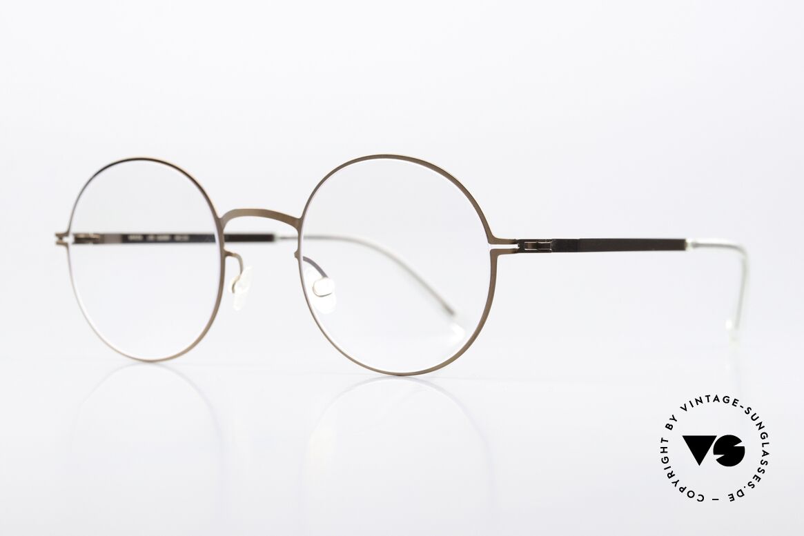 Mykita Quenby Round Frame Shiny Copper, col 252 "Shiny Copper" (glasses for ladies and gents), Made for Men and Women