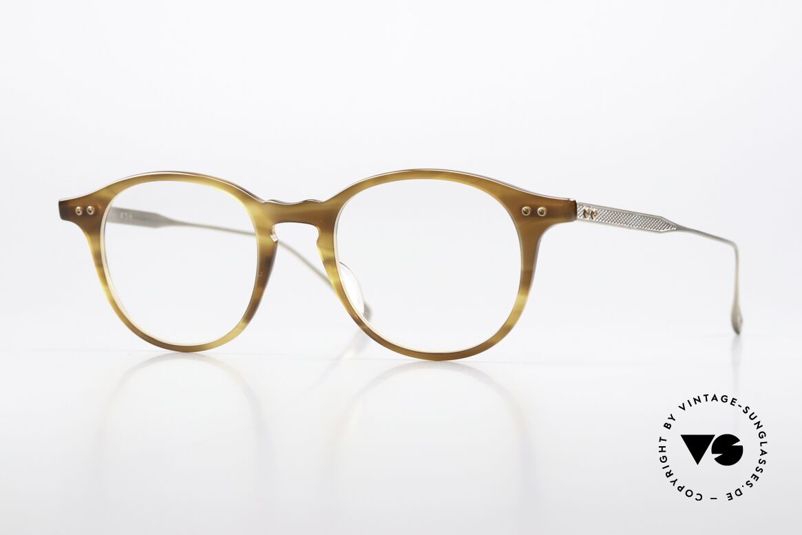 DITA Ash Panto Designer Frame 49mm, DITA ASH frame DRX-2073-B-AMB-GLD, size 49/21, Made for Men and Women