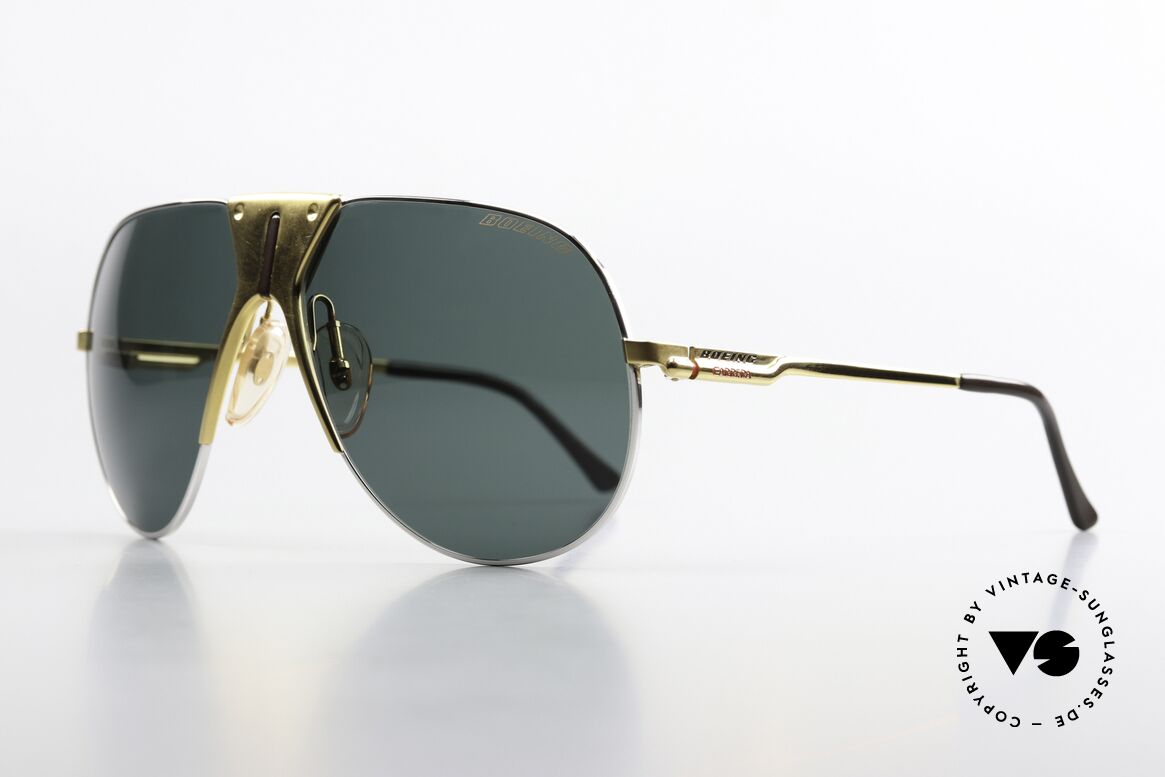 Boeing 5701 Rare XL 80's Pilots Shades, made by Carrera only for the BOEING pilots needs, Made for Men