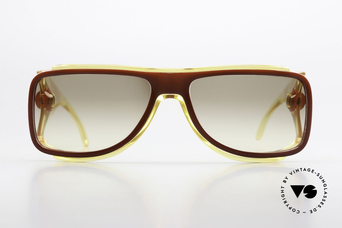 Playboy 4561 Collector's Sunglasses 1982, massive OPTYL-frame with gigantic temples, Made for Men and Women