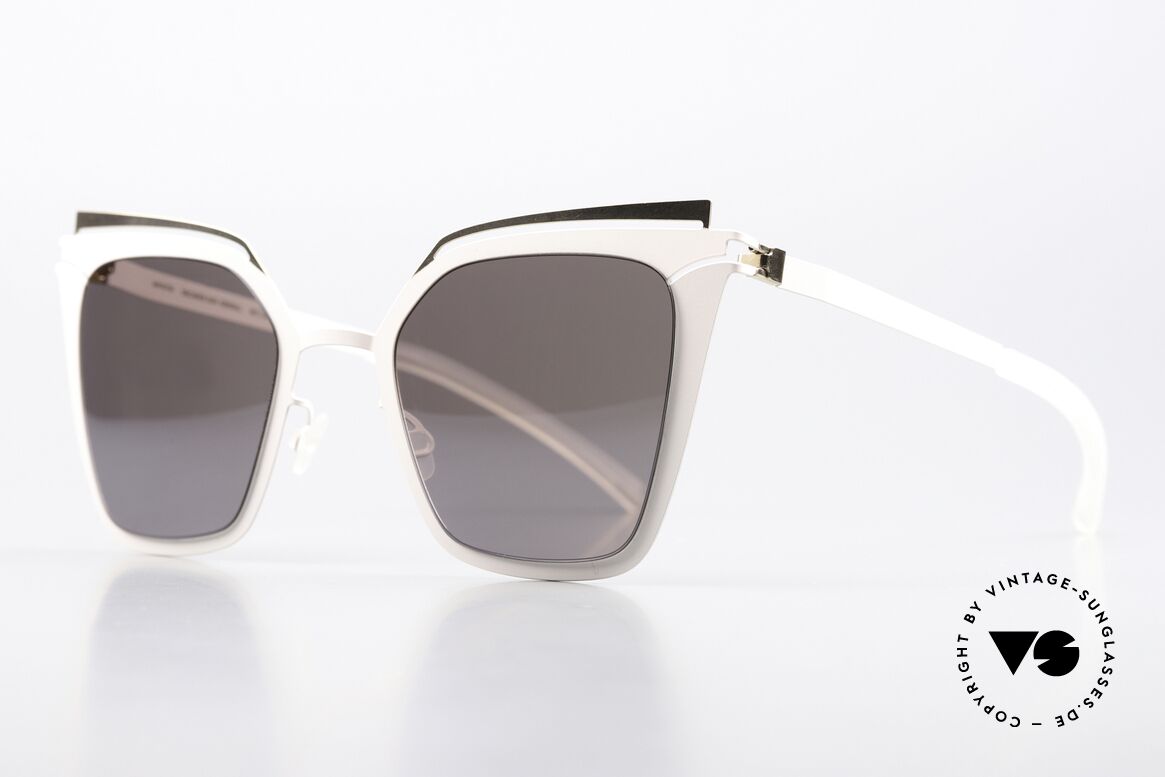 Mykita Kendall Magical Ladies Sunglasses, 283: Champagne Gold/Aurore Flash; slightly mirrored, Made for Women