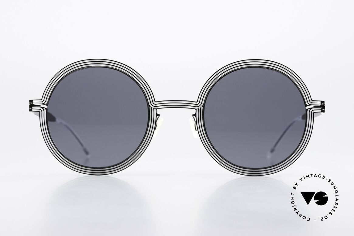 Mykita Studio 6.3 XXL Designer Sunglasses, inspired by the optical illusion art of the 1960's, Made for Women
