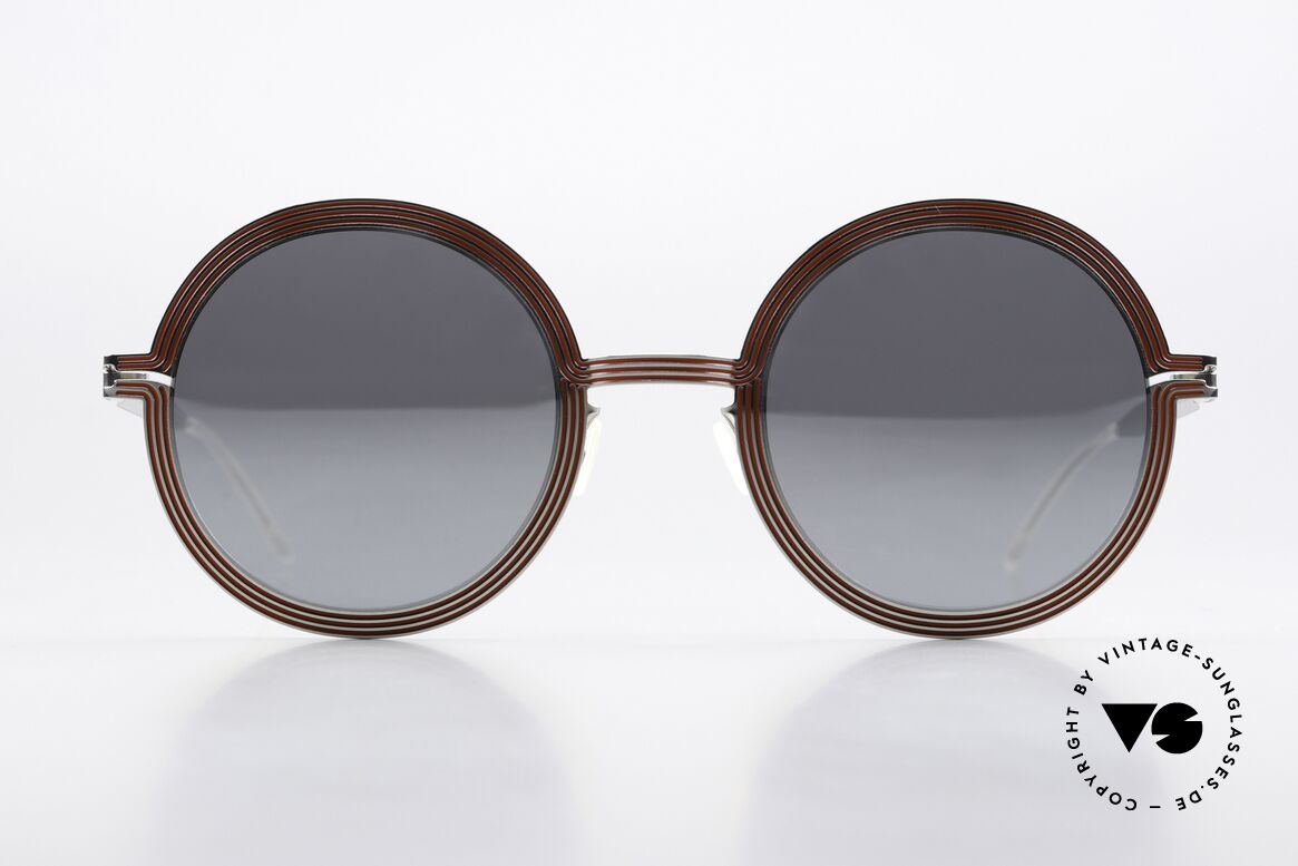 Mykita Studio 6.3 XXL Sunglasses Mirrored, inspired by the optical illusion art of the 1960's, Made for Women