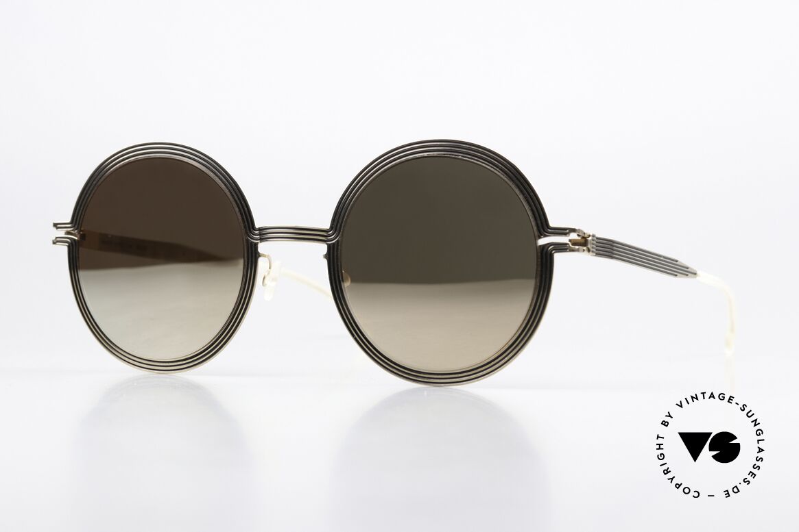 Mykita Studio 6.3 XXL Shades Gold Mirrored, MYKITA Studio 6.3 sunglasses in XXL size 53/28, Made for Women