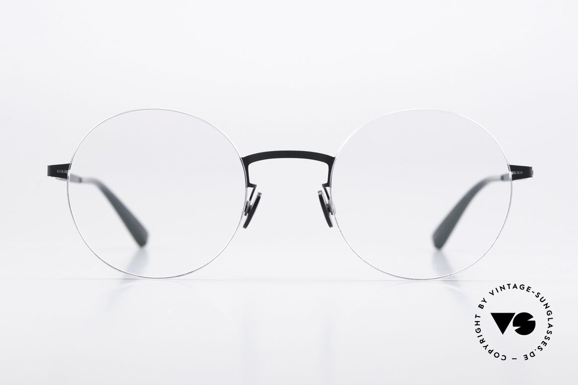 Mykita Kayo Frame Silver / Indigo Blue, round frame from the LESSRIM collection (2017-2019), Made for Men and Women