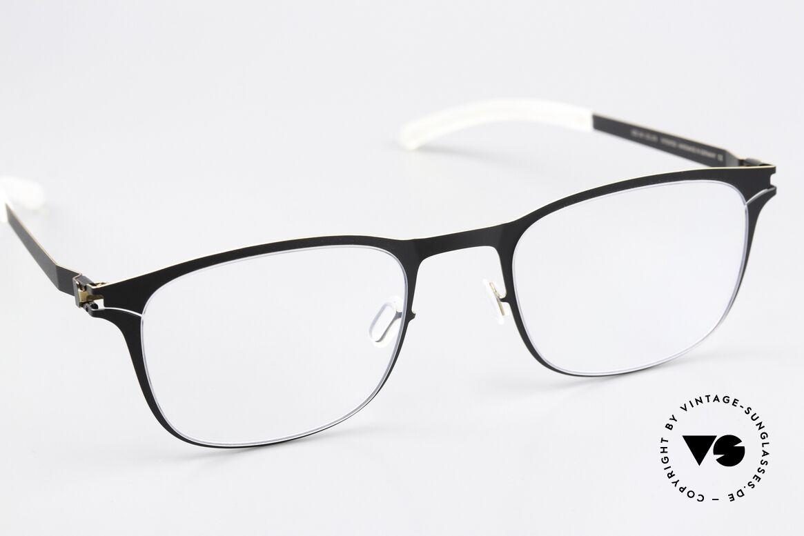 Mykita Kai Metal Frame Black Gold Edges, unworn model with full original packaging by Mykita, Made for Men and Women