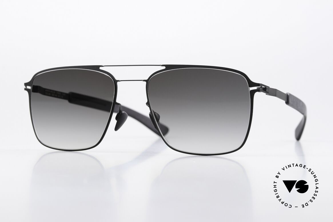 Mykita Mylon Flax Gray Gradient Sun Lenses, rare Mykita Mylon Hybrid sunglasses; FLAX, Made for Men