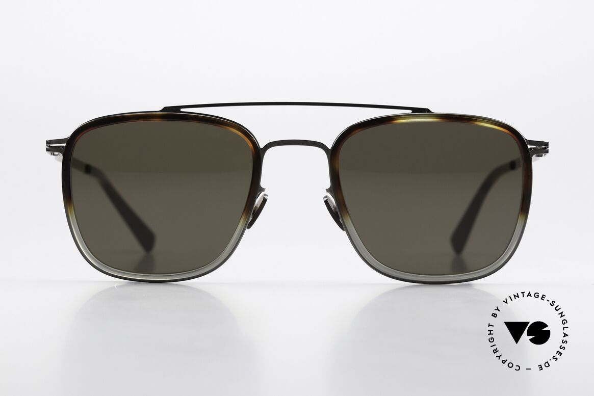 Mykita Hanno Square Panto Sunglasses, LITE collection with additional acetate rings / inlays, Made for Men and Women