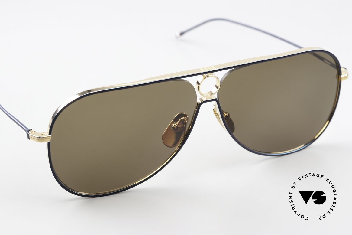 Thom Browne TBS115 Aviator Sunglasses XXL, a classy designer accessory for all fashion lovers, Made for Men
