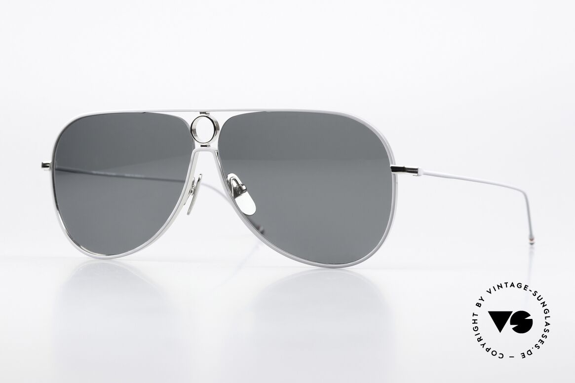 Thom Browne TBS115 XXL Sunglasses For Men, Thom Browne sunglasses, TBS115-A-01, SLV GRY, Made for Men