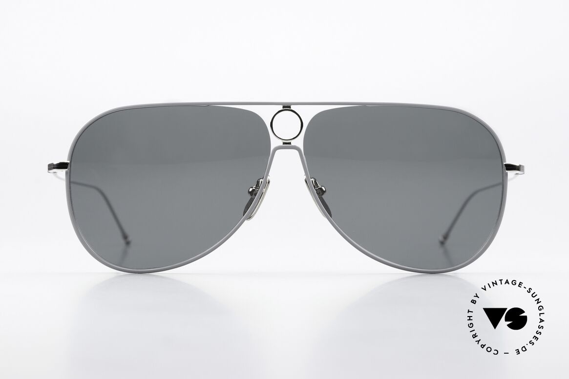 Thom Browne TBS115 XXL Sunglasses For Men, titanium frame in XXL size 64-10 (150mm width), Made for Men
