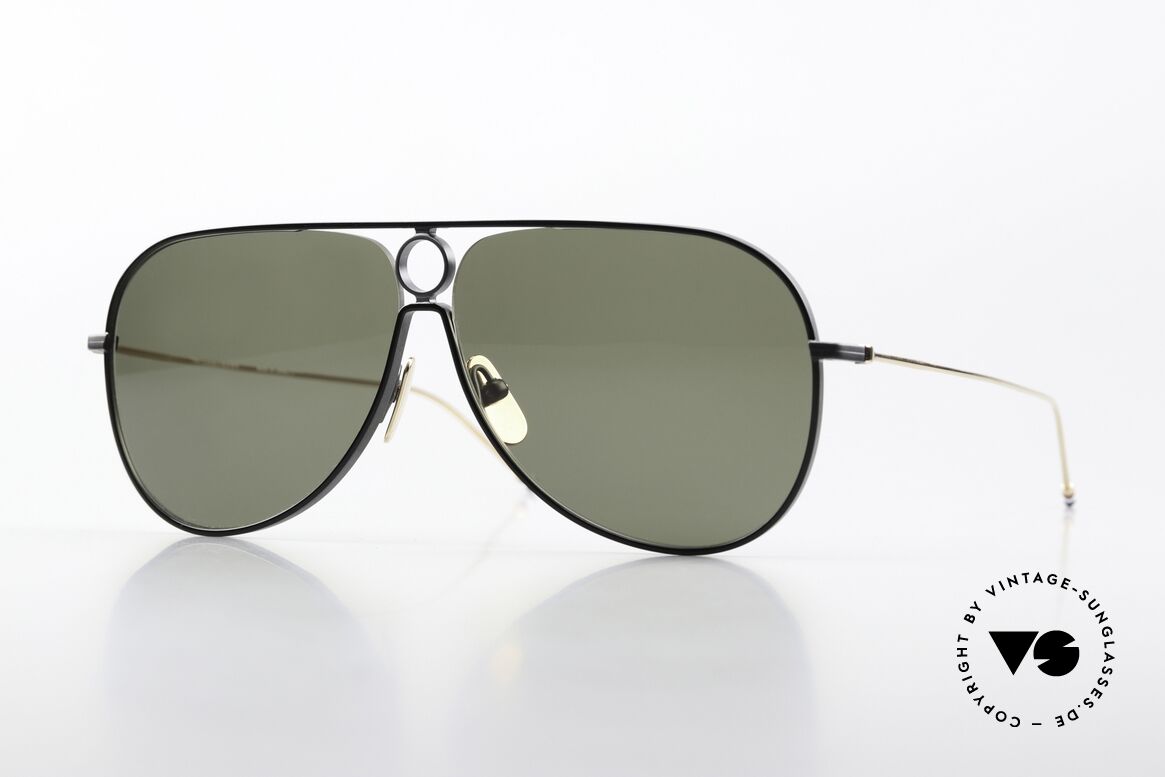 Thom Browne TBS115 XXL Aviator Sunglasses, Thom Browne sunglasses, TBS115-A-03, BLK BLK, Made for Men