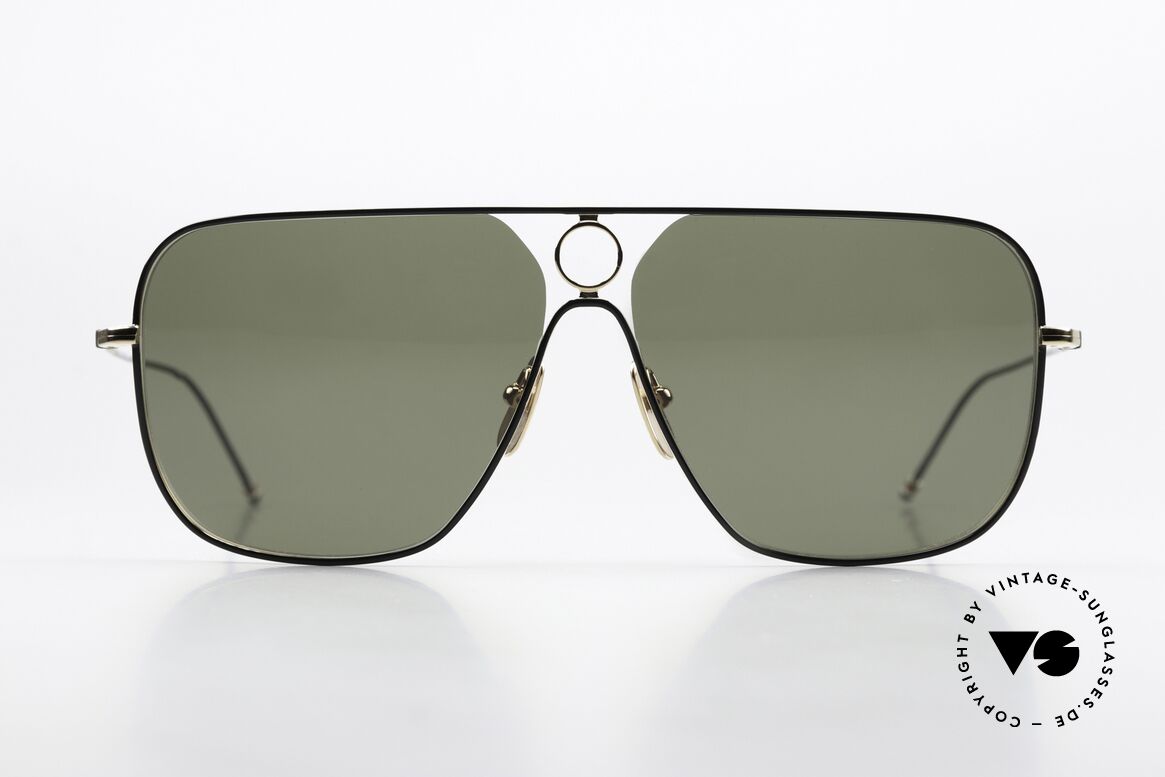 Thom Browne TBS114 XXL Square Aviator Shades, titanium frame in XXL size 62-13 (150mm width), Made for Men