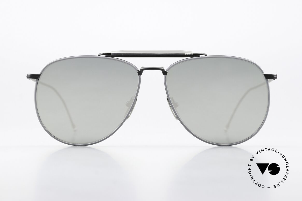 Thom Browne TB015 XL Black Silver Mirrored, TITANIUM frame in XL size 62-15 (145mm width), Made for Men