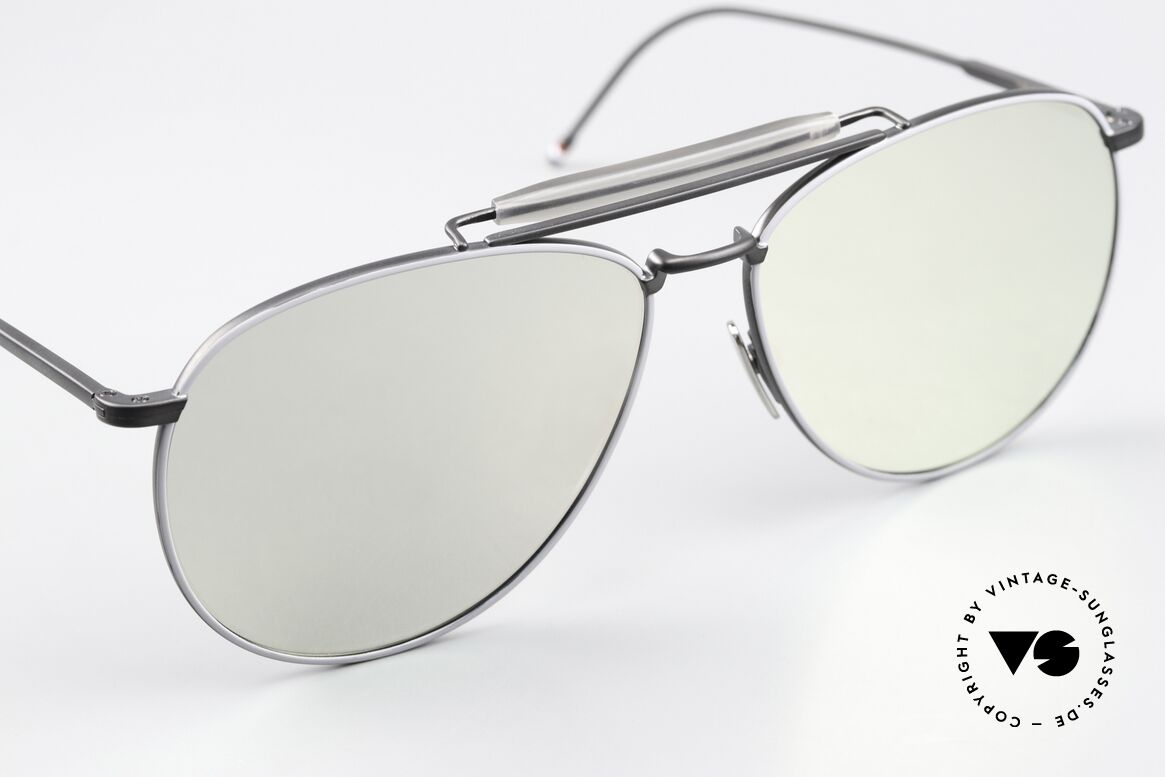 Thom Browne TB015 XL Black Silver Mirrored, a classy designer accessory for all fashion lovers, Made for Men