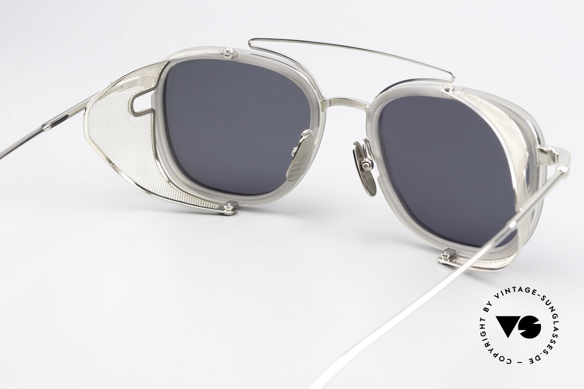 Thom Browne TB808 Light Silver Mirrored Lens, Size: large, Made for Men
