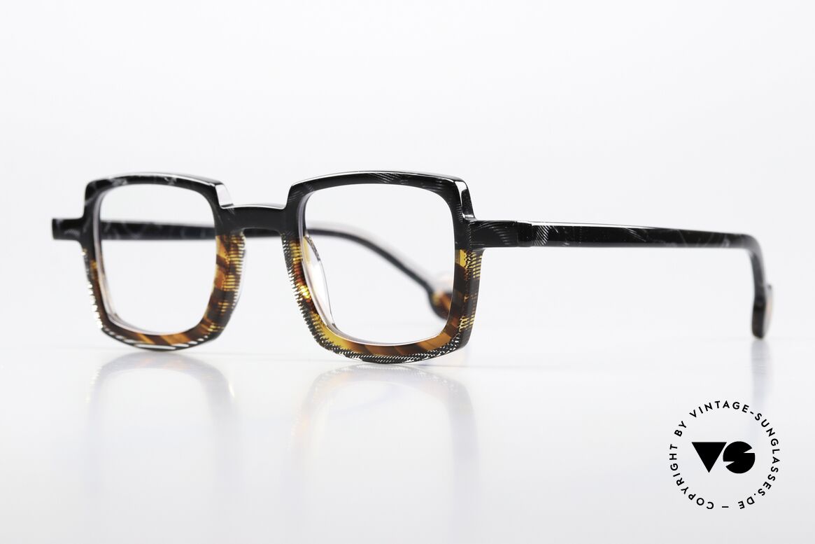 Theo Belgium Schaukel Acetate Frame Square Unisex, from the "SWINGS" series in size 42-26, 135mm, Made for Men and Women