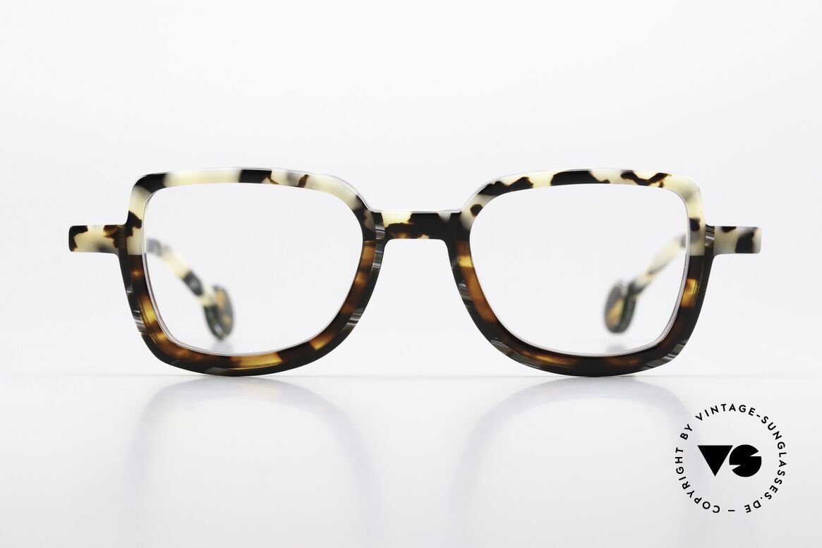 Theo Belgium Schommel Patterned Acetate Frame, Schommel, c.2 'Dalmatian / Brown Horn / Ecaille', Made for Men and Women