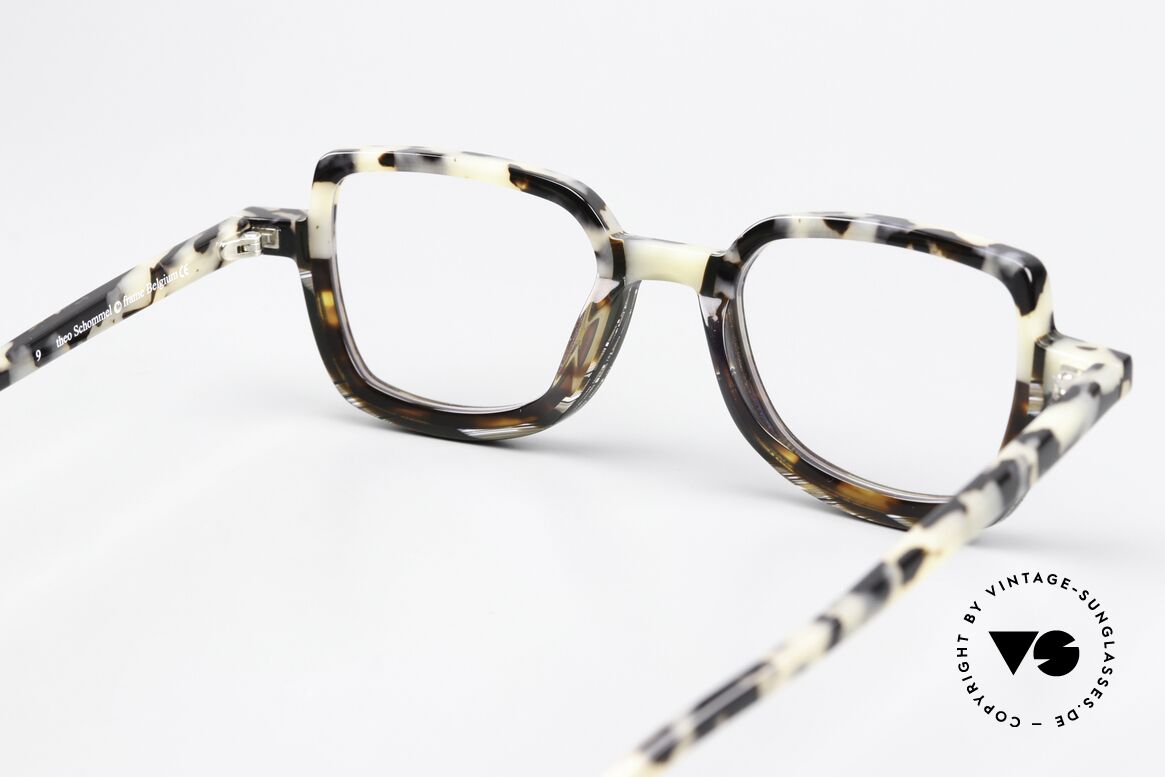 Theo Belgium Schommel Patterned Acetate Frame, Size: medium, Made for Men and Women