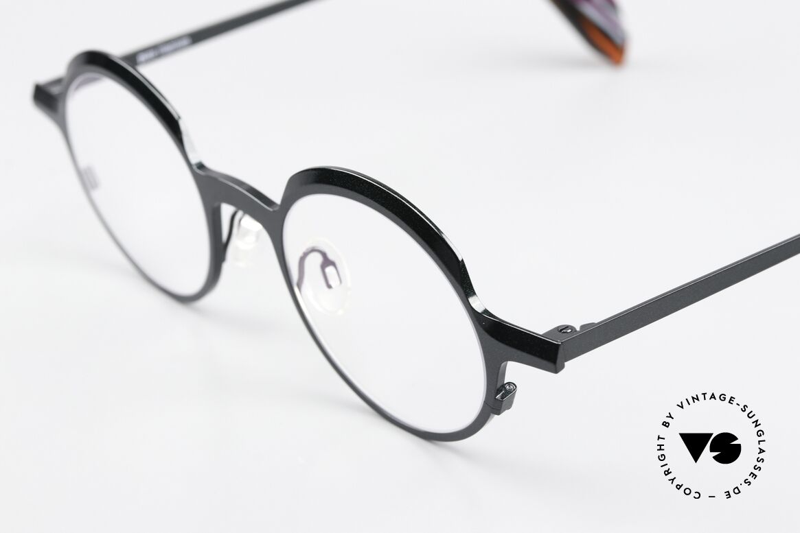 Theo Belgium Brilliant Diamond Cuts Series Frame, unisex frame in size 45-20, color 501 (double green), Made for Men and Women
