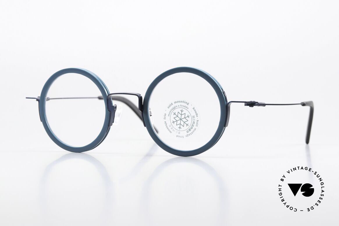Theo Belgium Stoemp Metal Acetate Frame Round, ROUND designer eyeglasses by THEO Belgium, Made for Men and Women
