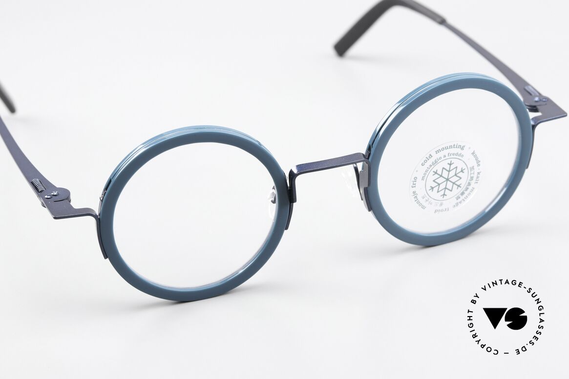 Theo Belgium Stoemp Metal Acetate Frame Round, unworn; like all our vintage Theo eyewear specs, Made for Men and Women