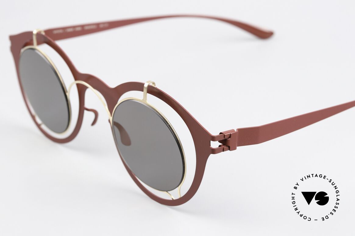 Mykita Bradfield Worn by Elton John, 304: Champagne Gold / Wine Red / Lightgold Flash, Made for Women