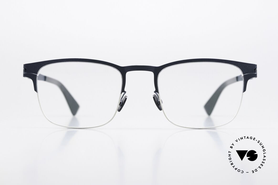 Mykita Lothar Square Frame Silver Navy, square eyeglass-frame; NO1 collection from 2014-15, Made for Men